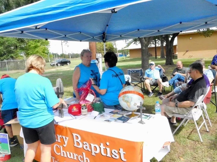 Our table at prayer in the Park